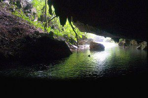 Belize cave tubing